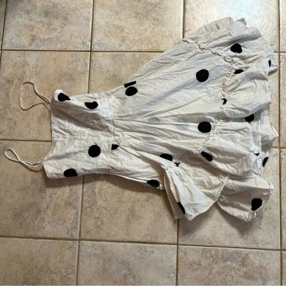 Derek Lam Polka Dot Flare Dress - Picture 6 of 7